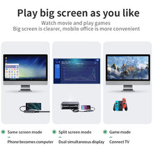 Load image into Gallery viewer, Type-C docking station USB3.0 10-in-1 USB-C to HDMI Supports TF and SD Card Reader with PD Charging Adapter