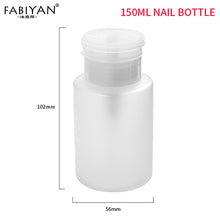 Load image into Gallery viewer, 60ML /150ML Nail Bottle Empty Press Pump Dispenser Plastic Polish Remover Cleaner Portable Makeup Manicure Tool 500Pcs Wipes
