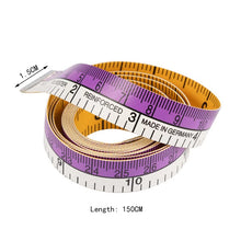 Load image into Gallery viewer, 60in Body Measuring Ruler Button Tailor Measure Tape Sewing Tools Flat Tape 150cm Body Measuring Tool
