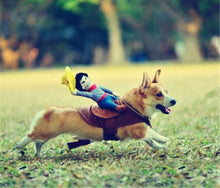 Load image into Gallery viewer, Halloween Costume Delifur Pet Dog Pet Suit Cowboy Rider Style Dog Carrying