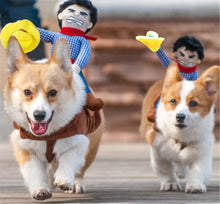 Load image into Gallery viewer, Halloween Costume Delifur Pet Dog Pet Suit Cowboy Rider Style Dog Carrying