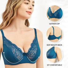 Load image into Gallery viewer, French Adjustable Underwear Small Chest Gather Thin Underwire Lace Ladies Bra
