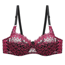 Load image into Gallery viewer, Women Fashion Sexy Underwear Ladies Fashion Sexy Lace Hollow Steel Ring Gathering Bra
