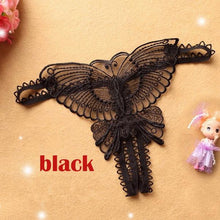 Load image into Gallery viewer, Women Fashion Sexy Lingerie Lace Butterfly Embroidery Underwear Panties Briefs Crotch Thongs