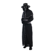 Load image into Gallery viewer, Men Plague Doctor Robe Costume Halloween Party Warlock Coat Steampunk Medieval Suits with Hat Mask