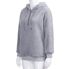Load image into Gallery viewer, Women Warm Fluffy Winter Top Hoodie Sweatshirt Ladies Hooded Pullover Jumper