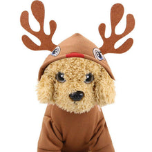 Load image into Gallery viewer, BMS Dog Christmas Clothes Sweater Dog Hoodies Elk Costume Winter Halloween Costume