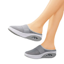 Load image into Gallery viewer, Air Cushion Slip-On Women Walking Shoes Orthopedic Diabetic Ladies Platform Mules Mesh Lightweight Slippers Wedge Female Sneaker