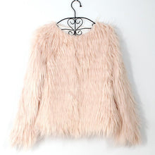 Load image into Gallery viewer, Women Fur Coat Winter Fake Fur Jacket Ladies Fashion Furry Warm Tops