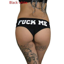 Load image into Gallery viewer, Women Summer Cotton Solid Letter Print Sexy Underwear Plus SizePanties