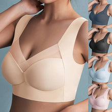 Load image into Gallery viewer, FINETOO Women Sport Bras Lace Plus Size Bralette Backless Seamless Bra Brassiere Vest Gathers Shock-Proof Soutien Gorge Wireless Top