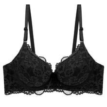 Load image into Gallery viewer, Sexy Lace Womens Push Up Bra Plus Size BC Cup Large Lady Lingerie Bralette Flower Pure Brassiere Embroidery Underwea