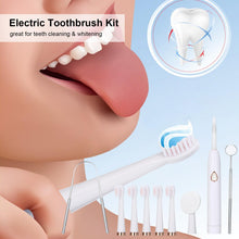 Load image into Gallery viewer, Electric Toothbrush Kit Adults With 6 Modes 5 Toot Portable Ipx7 Waterproof Toothbrush Daily Travel