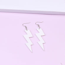 Load image into Gallery viewer, 6 Color Acrylic Neon Dangle Drop Earrings for Women Exaggerated Retro Fluorescent Green Lightning Long Earring Bar Party Jewelry