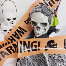 Load image into Gallery viewer, 6Mx8CM Halloween Warning Tape Signs Halloween Props Danger Warning Line New Isolation Belt Sign Party Outdoor Garden Decor