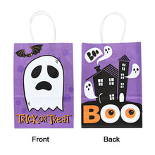 Load image into Gallery viewer, 6Pcs Halloween Paper Gift Bag Trick Or Treat Pumpkin Ghost Candy Cookie Snack Treat Bags Kids Halloween Party Gift Packaging