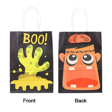 Load image into Gallery viewer, 6Pcs Halloween Paper Gift Bag Trick Or Treat Pumpkin Ghost Candy Cookie Snack Treat Bags Kids Halloween Party Gift Packaging