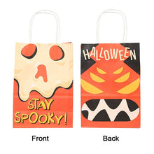 Load image into Gallery viewer, 6Pcs Halloween Paper Gift Bag Trick Or Treat Pumpkin Ghost Candy Cookie Snack Treat Bags Kids Halloween Party Gift Packaging