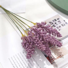 Load image into Gallery viewer, 6Pcs/Pack Artificial Vanilla Mini Foam Berry Spike Artificial Flowers Bouquet for Home Plant Wall Decoration Cereals Plant Heap