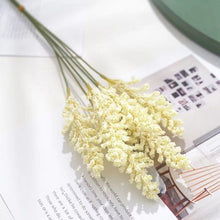 Load image into Gallery viewer, 6Pcs/Pack Artificial Vanilla Mini Foam Berry Spike Artificial Flowers Bouquet for Home Plant Wall Decoration Cereals Plant Heap