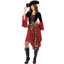 Load image into Gallery viewer, Female Skull Pirate Dress Classic Pirates Costumes for Woman Cosplay Halloween Pirate Costume