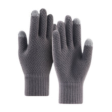 Load image into Gallery viewer, Wool Knitted Touch-Screen Gloves Men's Winter Fleece-Lined Thickened Outdoor Cold-Proof Warm Gloves
