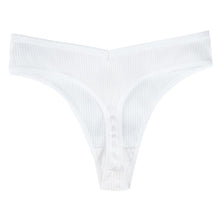 Load image into Gallery viewer, Cotton G-string Panties Comfortable Casual T Back Low Waist Thong Intimate Lingerie Women's Underwear
