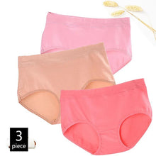 Load image into Gallery viewer, FallSweet 3pcs/lot! Cotton Women Panties Middle Waist Comfortable Briefs