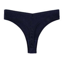 Load image into Gallery viewer, Cotton G-string Panties Comfortable Casual T Back Low Waist Thong Intimate Lingerie Women's Underwear