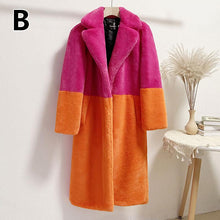 Load image into Gallery viewer, Women Mid-Length Winter Cardigan Loose Jacket Mink Velvet Teddy Coat Faux Fur Suit Collar Outerwear