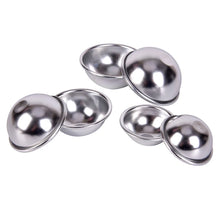 Load image into Gallery viewer, 6pcs/set New Bath Bomb Molds Aluminum Alloy Ball Sphere Bath Bomb Mold Cake Baking Pastry Mould