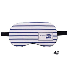 Load image into Gallery viewer, 7 Patterns Sleeping Mask Eyepatch Soft Eye Sleep Mask Fashion Striped Moon Style Creative Travel Relaxing Sleeping Aid Blindfold