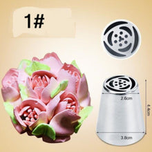 Load image into Gallery viewer, 7Style Russian Tulip Icing Piping Nozzles Stainless Steel Flower Cream Pastry Tip Kitchen Cupcake Cake Decorating Tools