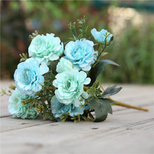Load image into Gallery viewer, 7 forks / bouquet peony fake flower silk flower peony bouquet wedding home decoration fake peony rose