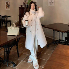 Load image into Gallery viewer, Autumn Winter Coat Faux Lamb Fur Coat Ladies Jacket Coat Thickening Elegant Warm Winter Fashion Coat For Woman