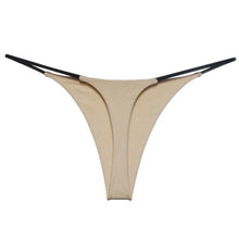Load image into Gallery viewer, Women Sexy Mini Thong Panties Solid Color Ladies Low Waisted Underwear
