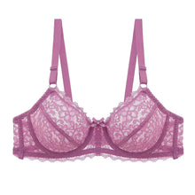 Load image into Gallery viewer, Ultra-thin Plus Size Wome Underwear Bra Solid Transparent Lace Ladies Brasiere