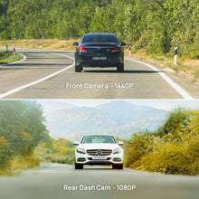 Load image into Gallery viewer, 70mai Dash Cam A400 1440P Resolution 145° FOV Car DVR Dual Channel Front and Back Sight Cam APP Control Multi DVR Car Recorder