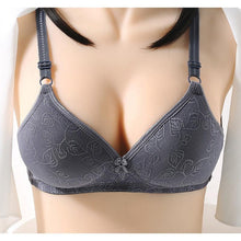 Load image into Gallery viewer, Women Gathered Bra Cotton Soft And Comfortable Thin Mold Cup Women's Breast Bras Underwear