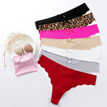 Load image into Gallery viewer, 4pcs Women G-String Sexy Underwear Ladies Panties Fashion Seamless Bikini Lingerie T-back New Low Waist Female Thong