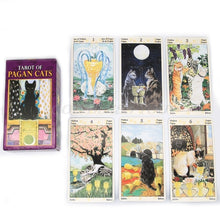 Load image into Gallery viewer, 78 Cards Deck Tarot Of Pagan Cats Full English Family Party Board Game Oracle Cards Astrology Divination Fate Card Drop Shipping