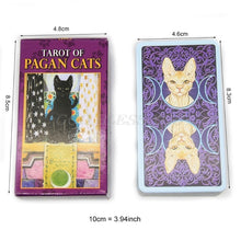 Load image into Gallery viewer, 78 Cards Deck Tarot Of Pagan Cats Full English Family Party Board Game Oracle Cards Astrology Divination Fate Card Drop Shipping