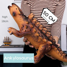 Load image into Gallery viewer, 78CM Dinosaur Model Toy Big Size Tyrannosaurus Rex Soft Puppets Velociraptor Jurassic Worlds Park Shark Dinosaur Toys for Kids