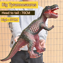 Load image into Gallery viewer, 78CM Dinosaur Model Toy Big Size Tyrannosaurus Rex Soft Puppets Velociraptor Jurassic Worlds Park Shark Dinosaur Toys for Kids