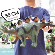 Load image into Gallery viewer, 78CM Dinosaur Model Toy Big Size Tyrannosaurus Rex Soft Puppets Velociraptor Jurassic Worlds Park Shark Dinosaur Toys for Kids