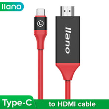 Load image into Gallery viewer, 2m Type-C to HDMI Converter Cable 4K HD Thunderbolt Same Sync Screen Conversion Adapter Cable for Apple Macbook