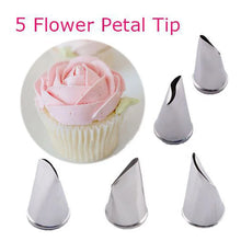 Load image into Gallery viewer, 7Pcs/set Flower Scissor+Cake Tray +5pcs Tulips Rose Nozzle Nail Decor Lifter Fondant Cream Transfer Baking Pastry Kitchen