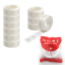 Load image into Gallery viewer, 1000pcs (10 Rolls) Balloon Tape Strip of Glue Removable Adhesive Point Tape Non-Liquid Scrapbook Party Wedding Balloons Decors