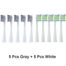 Load image into Gallery viewer, Replacement Brush Heads for Oclean X/ X PRO/ Z1/ F1/ One/ Air 2 /SE Sonic Electric Toothbrush Soft DuPont Bristle Nozzles 10 Pcs