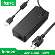 Load image into Gallery viewer, llano Lenovo Laptop Charger 20V 3.25A 65W For E560 T460s X240 E475 E550 X260 E470 Thinkpad Power Adapter